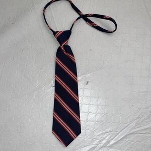 Canterbury navy red white easy zipper tie